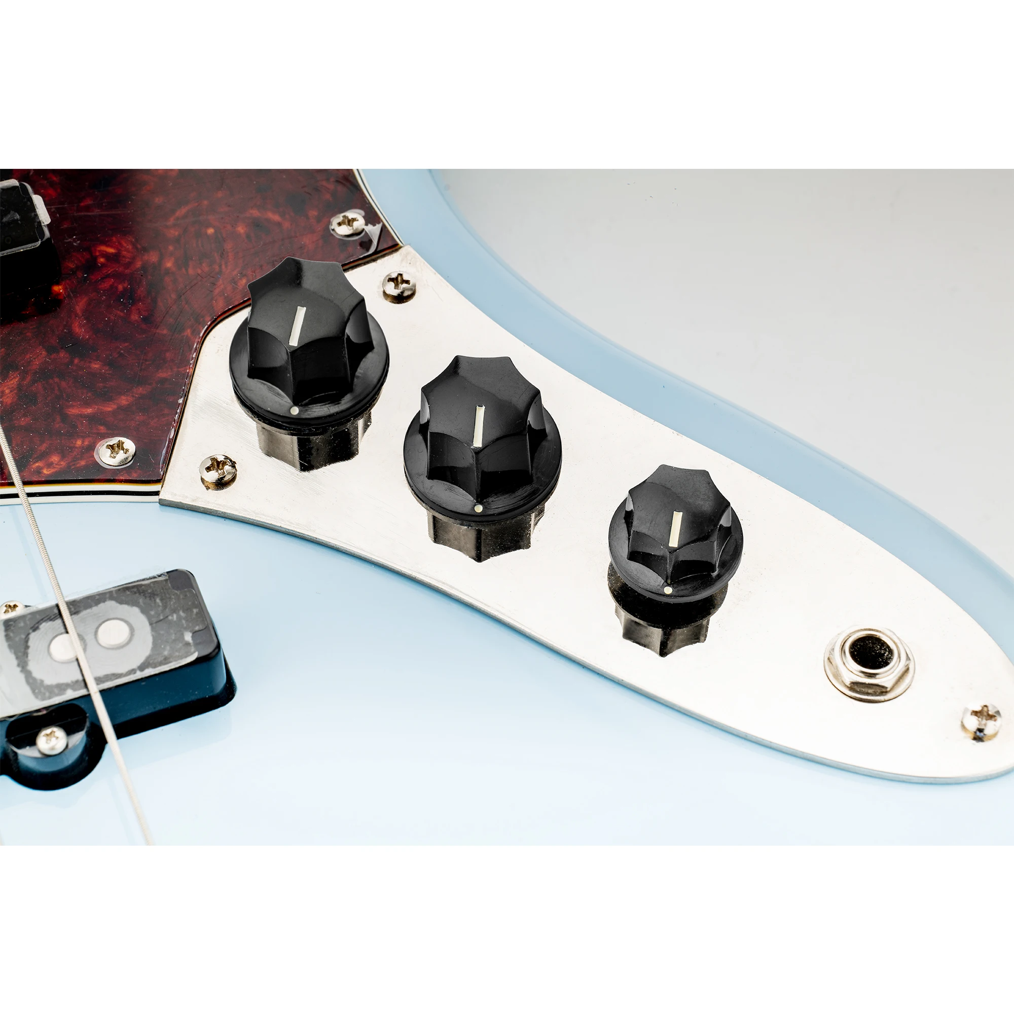 Black Bass Knob Set for Asian-Made Guitars 6 Black Bass Knob Set for Asian-Made Guitars - Image 6