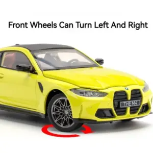 Yellow BMW M4 G82 1:23 Scale Model Car 13 Sb5f054c8714d412d810b469e74b5dc580