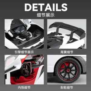 McLaren Senna 1:24 Diecast Model in Black 11 Sb60aa7b22a074160884d3ad3974a9bcef