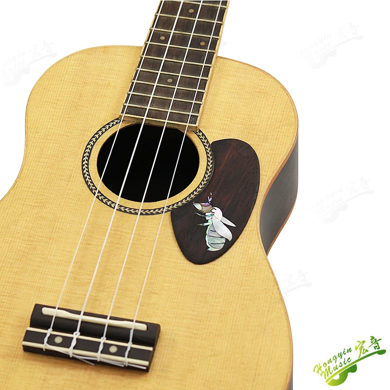 Rosewood Inlaid Pickguard for Ukulele 4 Rosewood Inlaid Pickguard for Ukulele - Image 4