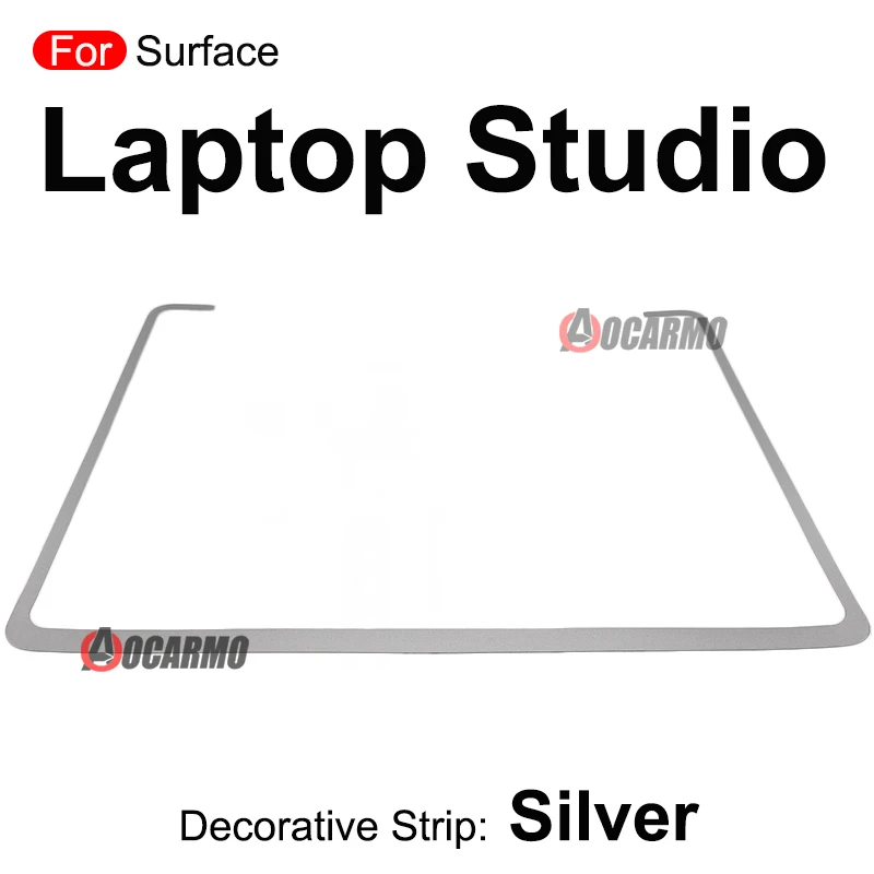 Surface Laptop Studio Decorative U-Shaped Strip in Black or Silver 2 Surface Laptop Studio Decorative U-Shaped Strip in Black or Silver - Image 2