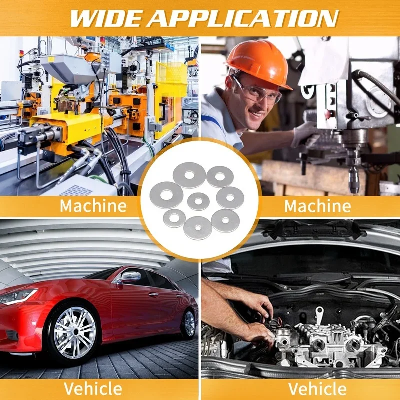 Premium Stainless Steel Flat Washers Set 4 Premium Stainless Steel Flat Washers Set - Image 4