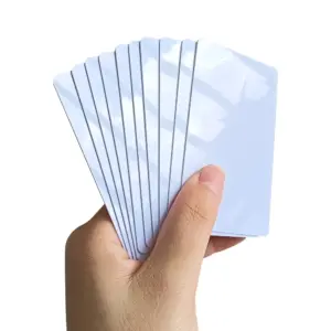 White RFID Card 86x54x0.88mm 13.56 MHz