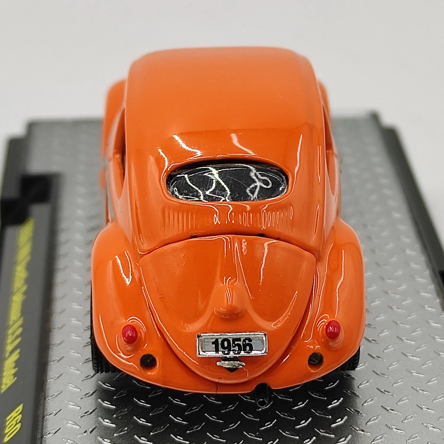 Vivid Orange 1956 VW Beetle Diecast Model 3 Vivid Orange 1956 VW Beetle Diecast Model - Image 3