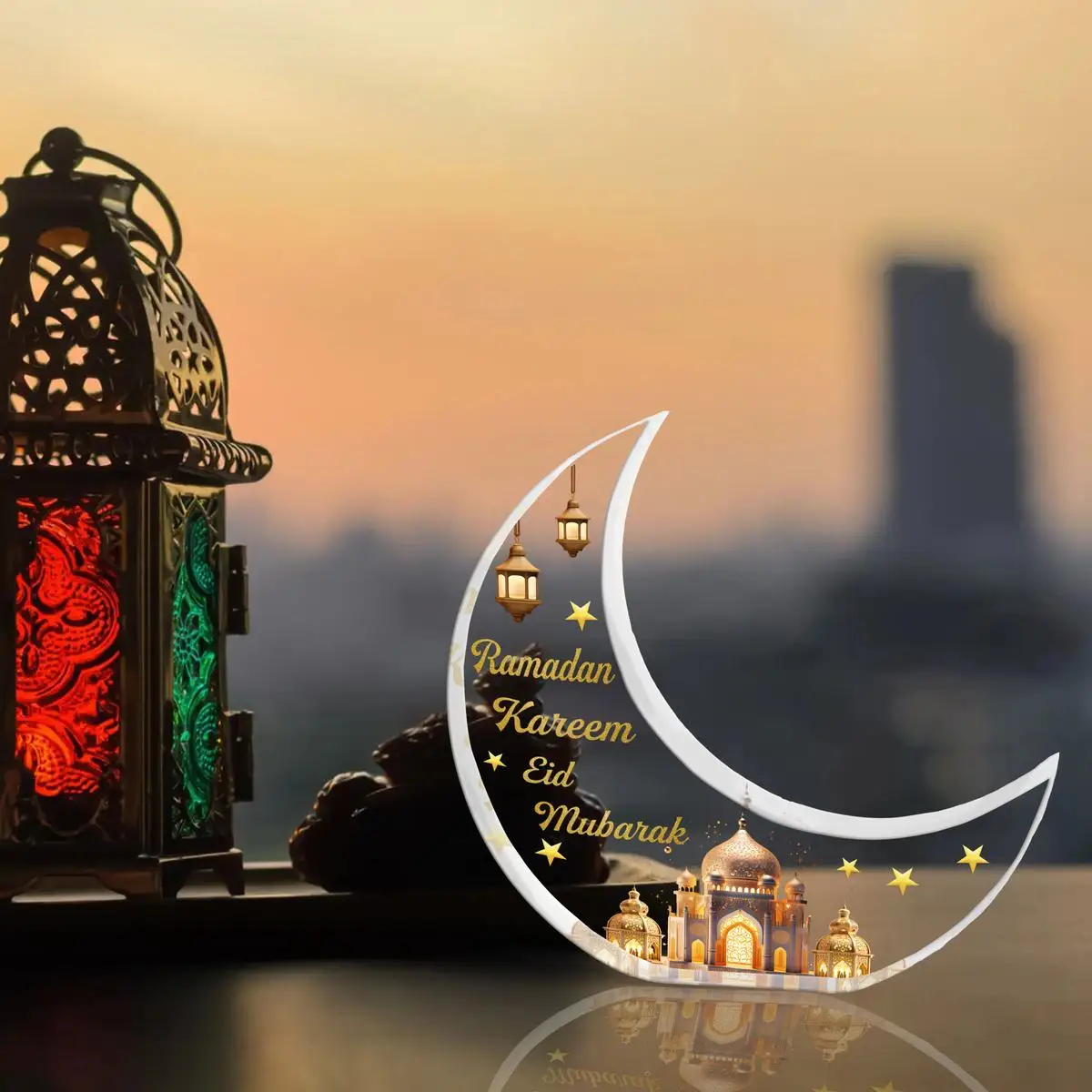 Ramadan Eid Crescent Moon Decor DM-512 3 Ramadan Eid Crescent Moon Decor DM-512 - Image 3