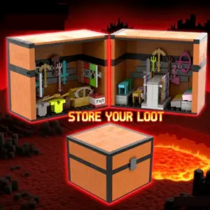 Military Pixelated Weapons Box Building Set