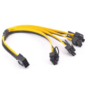 PCIe GPU Power Extension Cable 30cm, 6-pin to four 8-pin 10 Sb66bc28652864c9593ddc15e880de774i