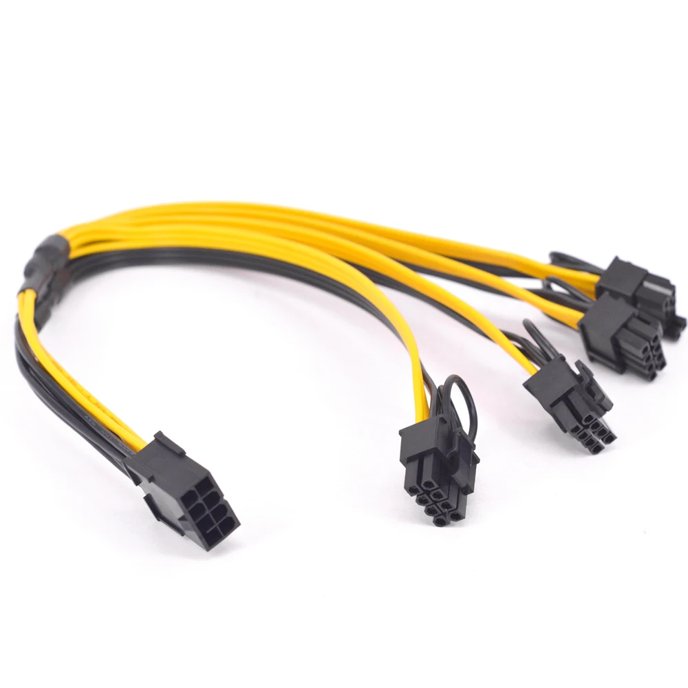 PCIe GPU Power Extension Cable 30cm, 6-pin to four 8-pin 5 PCIe GPU Power Extension Cable 30cm, 6-pin to four 8-pin - Image 5
