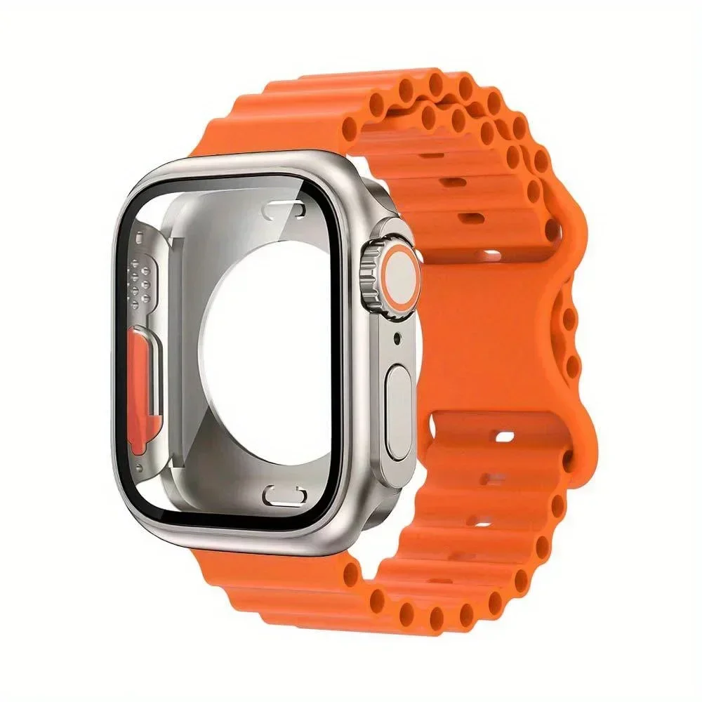 Apple Watch Silicone Case and Strap Set 40mm-46mm 8 Apple Watch Silicone Case and Strap Set 40mm-46mm - Image 8