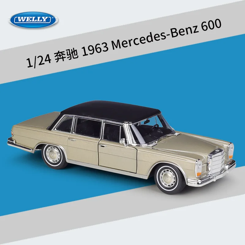 Mercedes Benz 1963 600 1:24 Scale Diecast Model 6 Mercedes Benz 1963 600 1:24 Scale Diecast Model - Image 6