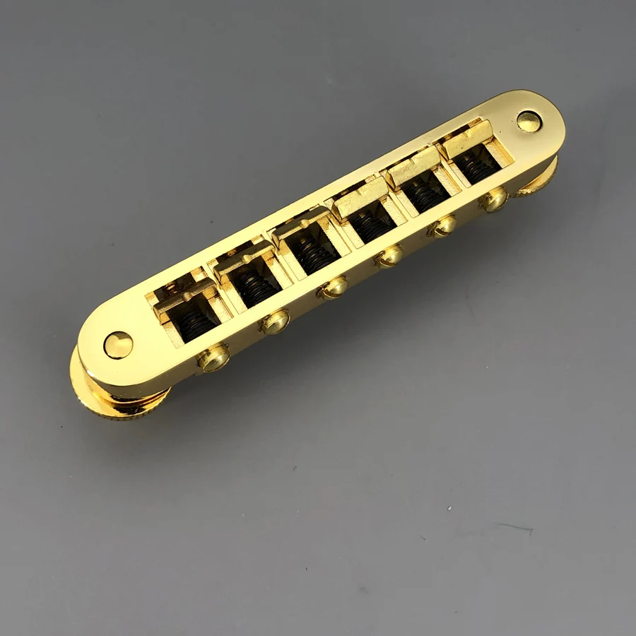 Gold Tune-O-Matic Guitar Bridge for Les Paul 3 Gold Tune-O-Matic Guitar Bridge for Les Paul - Image 3
