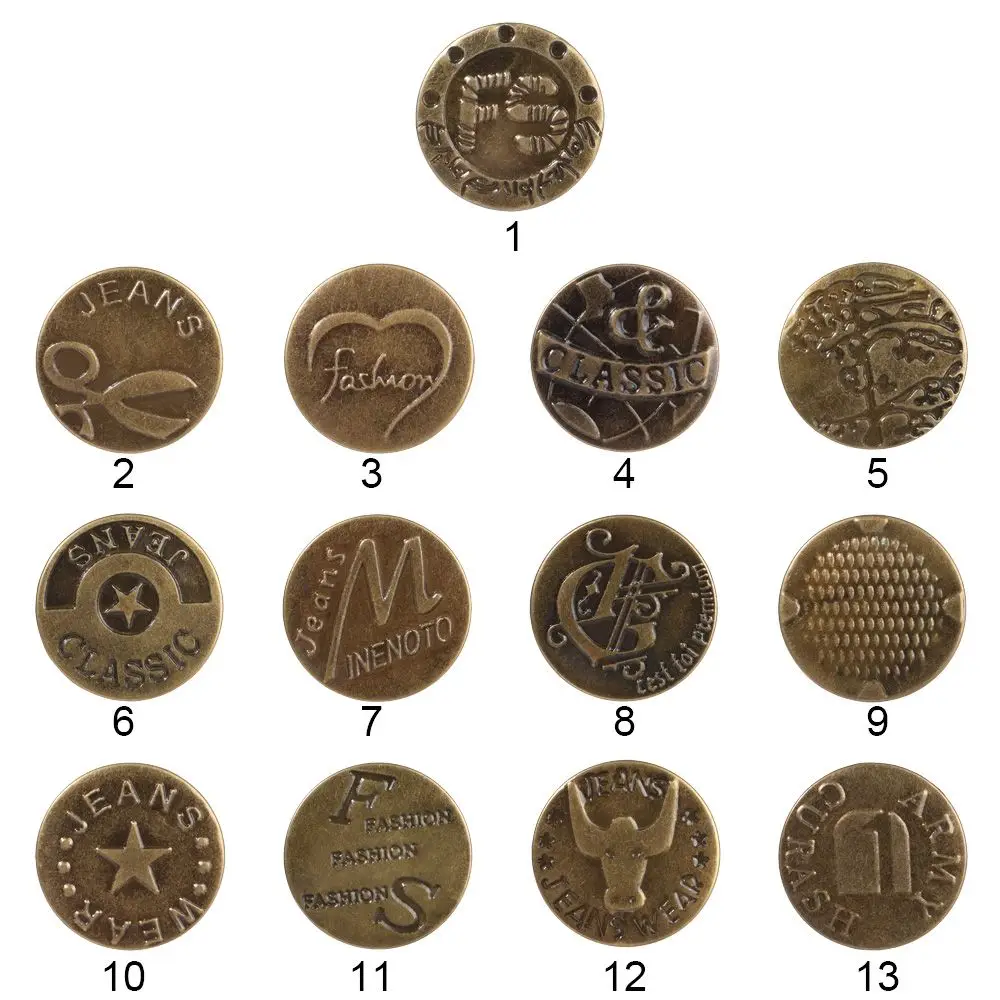 Vintage Bronze Snap Button for Denim 6 Vintage Bronze Snap Button for Denim - Image 6