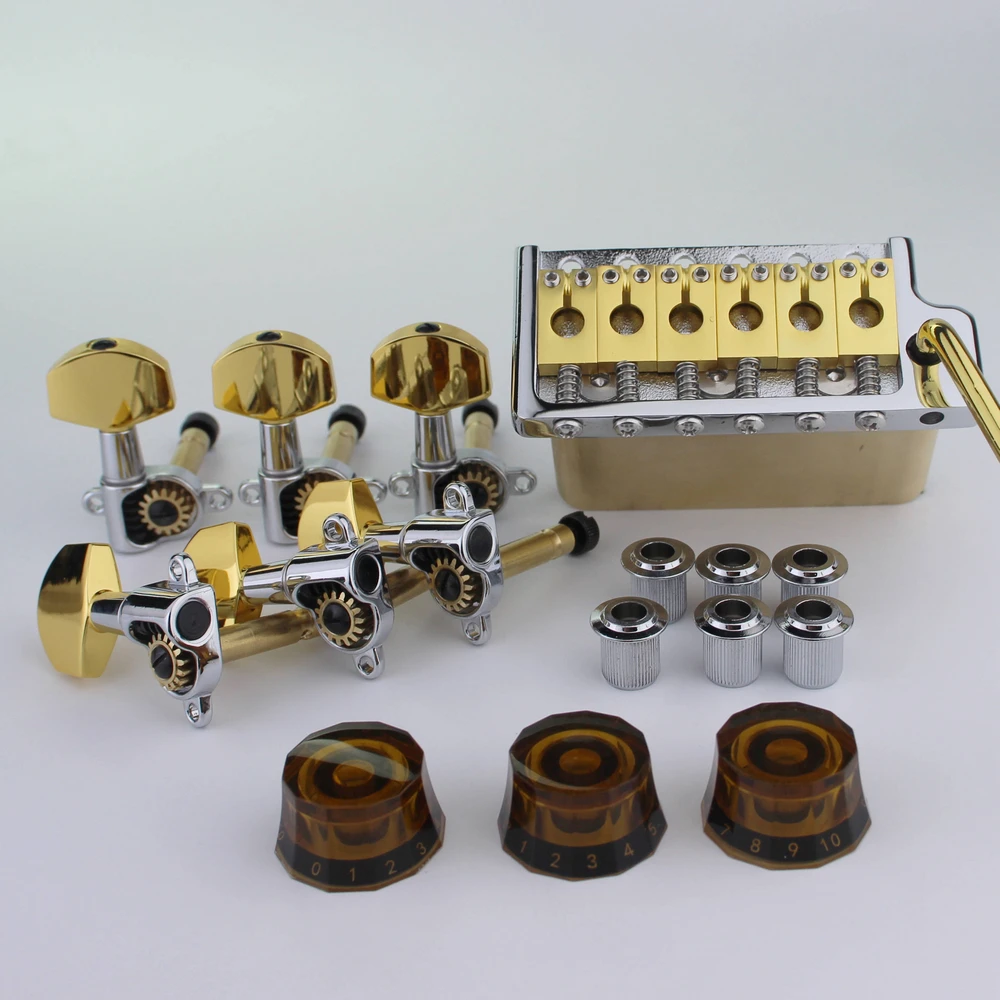 PRS-Style Gold and Silver Guitar Bridge Kit 6 PRS-Style Gold and Silver Guitar Bridge Kit - Image 6