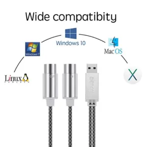 MIDI Cable-to-USB Converter, 1.6m 11 Sb6f2637700194c11840f5c65d598a8c49