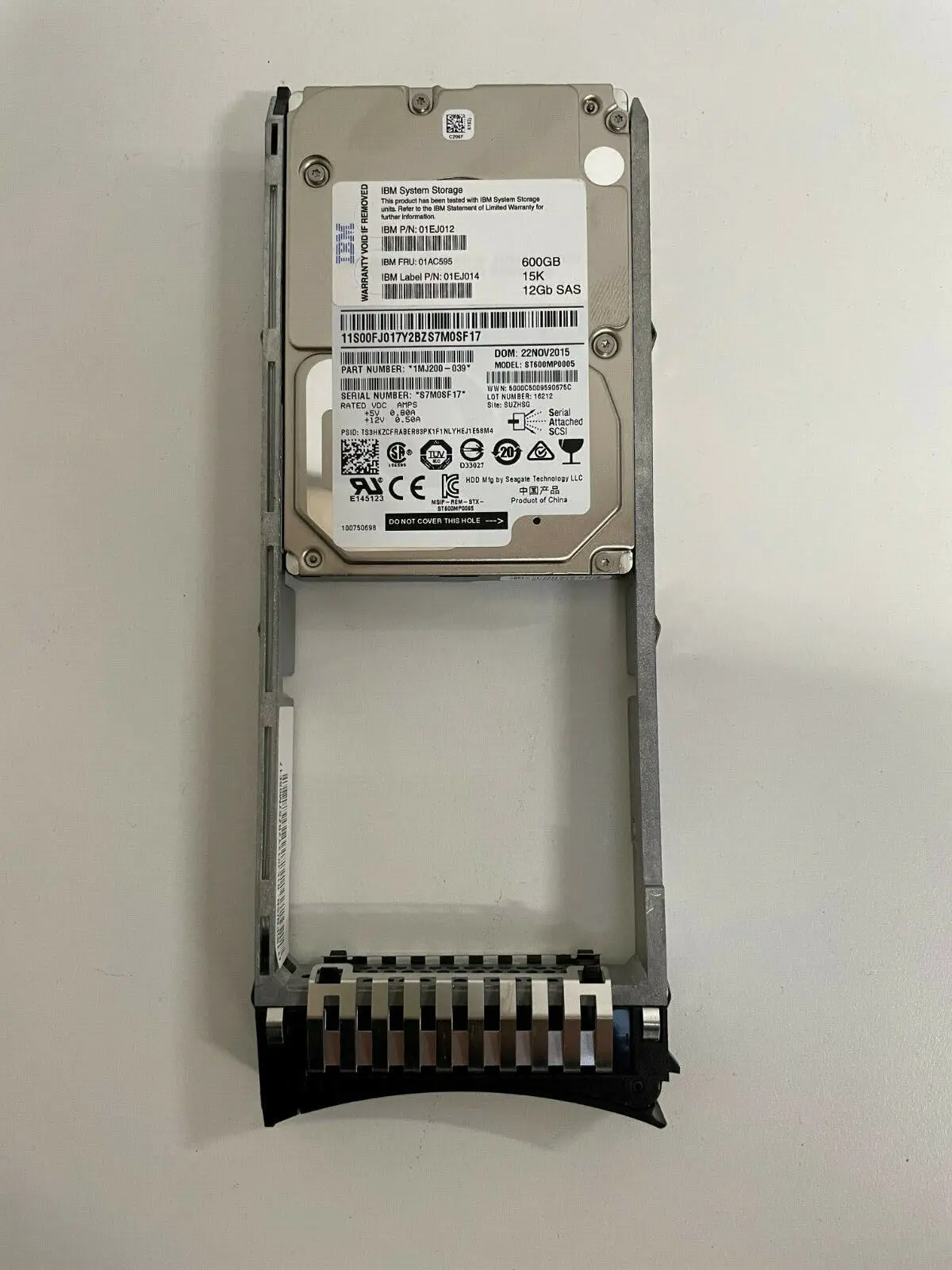IBM 600GB 15K SAS Enterprise Hard Drive 1 IBM 600GB 15K SAS Enterprise Hard Drive