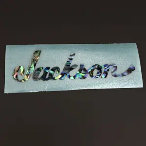 Abalone Jackson Guitar Decal with Iridescent Finish 6 Sb73027010587454b969475d86c19ecd2V