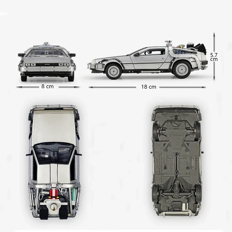DeLorean DMC-12 1:24 Scale Diecast Model 6 DeLorean DMC-12 1:24 Scale Diecast Model - Image 6