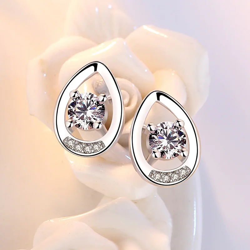 Elegant Water Drop Earrings with Cubic Zirconia 5 Elegant Water Drop Earrings with Cubic Zirconia - Image 5