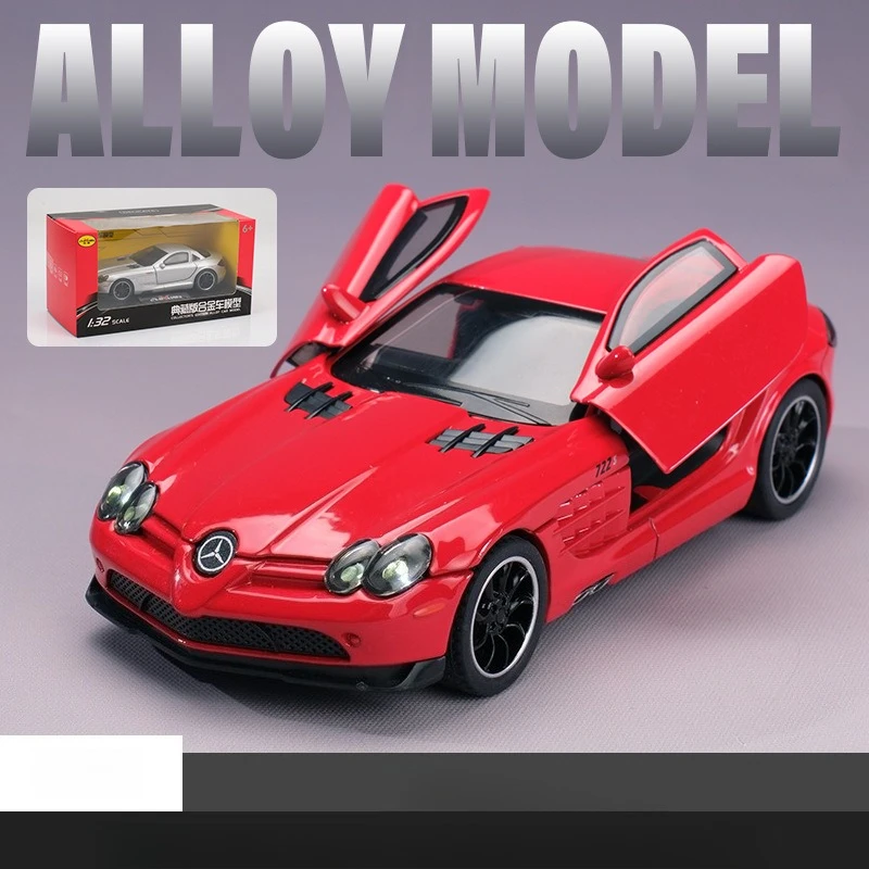 Silver 1:32 Scale Diecast Supercar Model 6 Silver 1:32 Scale Diecast Supercar Model - Image 6