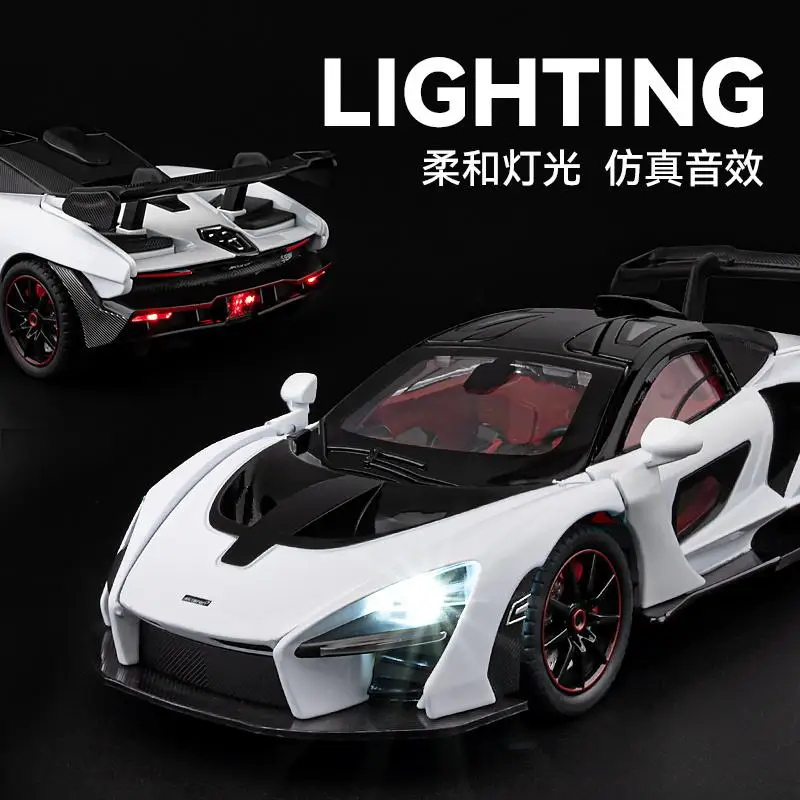 McLaren Senna 1:24 Diecast Model in Black 3 McLaren Senna 1:24 Diecast Model in Black - Image 3
