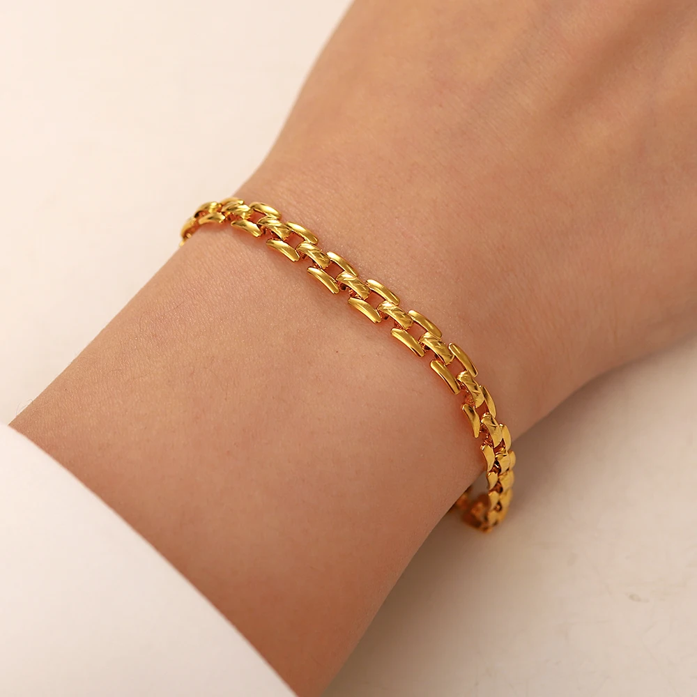 Stainless Steel Gold-Tone Bracelet JDB201452 6 Stainless Steel Gold-Tone Bracelet JDB201452 - Image 6