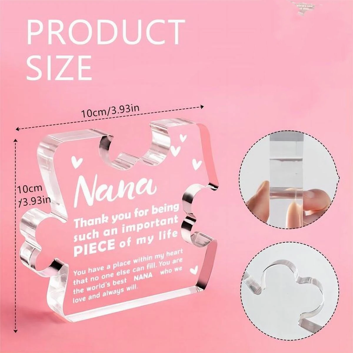 Heartfelt Nana Ornament with Wavy Edges 3 Heartfelt Nana Ornament with Wavy Edges - Image 3