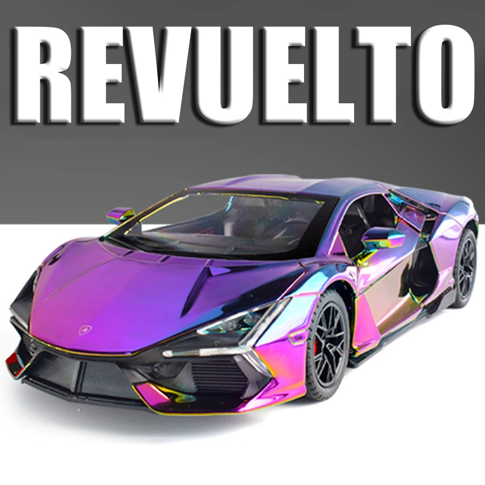 1:24 Revuelto Sports Car Model in Metallic Purple 1 1:24 Revuelto Sports Car Model in Metallic Purple