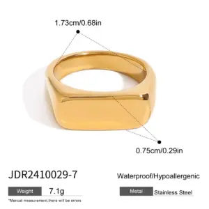 Geometric Gold Stainless Steel Ring 17 Sb7e9cdbc529843b2a8940759ad8a208cX