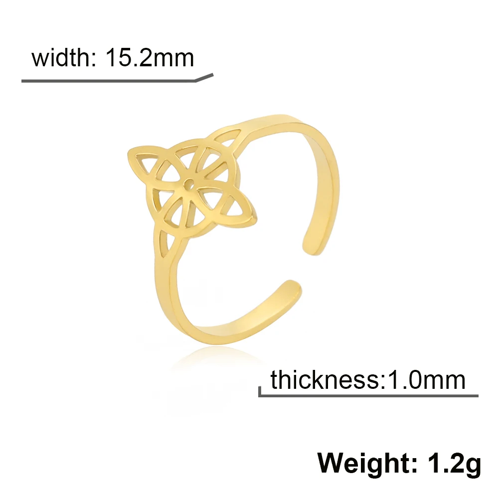 Elegant Adjustable Witch Knot Ring for Women 10 Elegant Adjustable Witch Knot Ring for Women - Image 10