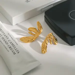 Stainless Steel Gold Leaf Earrings JDE0312006 9 Sb809eb78b5854d3f8c02afb72fc1c1ebV