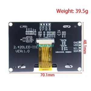 2.42-inch OLED Display Module 128x64 pixels 15 Sb81b806eaebf496aaee7b201c11fd723x