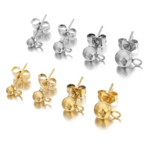 Gold Stainless Steel Earring Findings Set 9 Sb82c08218cfa48ab8ee6b8d78e623bbdN
