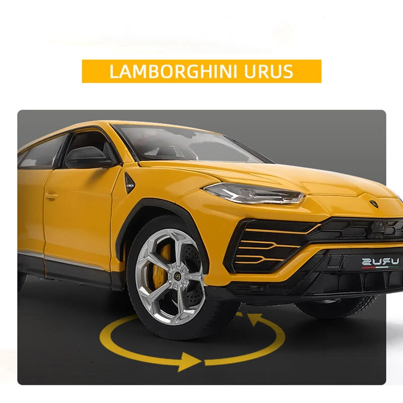 Green Lamborghini URUS 1:24 Diecast Model 4 Green Lamborghini URUS 1:24 Diecast Model - Image 4