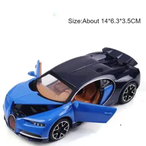 Blue Bugatti Chiron Diecast Model 1:32 Scale 16 Sb849e0f1c4744dfb96138ccccd2239a1e
