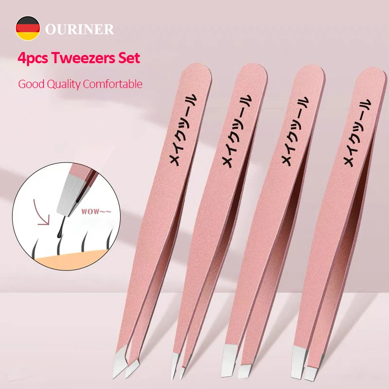 Professional Stainless Steel Tweezers Set for Beauty 2 Professional Stainless Steel Tweezers Set for Beauty - Image 2