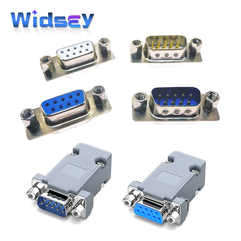 Industrial DB9 Male Serial Port Connector, 9-Pin 1 Industrial DB9 Male Serial Port Connector, 9-Pin
