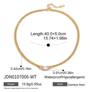 Vintage Stainless Steel Moon Pendant Necklace 15 Sb8a069a0b1a6405c97313ac36321462eV