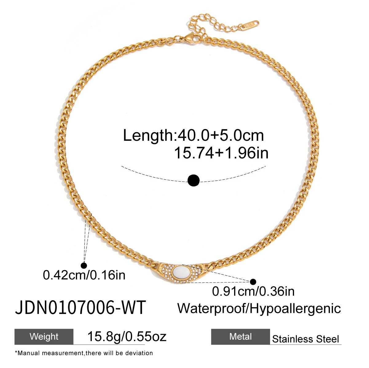 Vintage Stainless Steel Moon Pendant Necklace 7 Vintage Stainless Steel Moon Pendant Necklace - Image 7