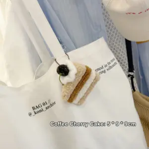 Plush Hamburger Keychain for Bags 17 Sb8c33bbb3a474814b7714c9ad5771fac5