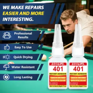 LOOLIFL 25ml Cue Tip Super Glue 12 Sb8f926ceaf6c4043abab44242036214bU