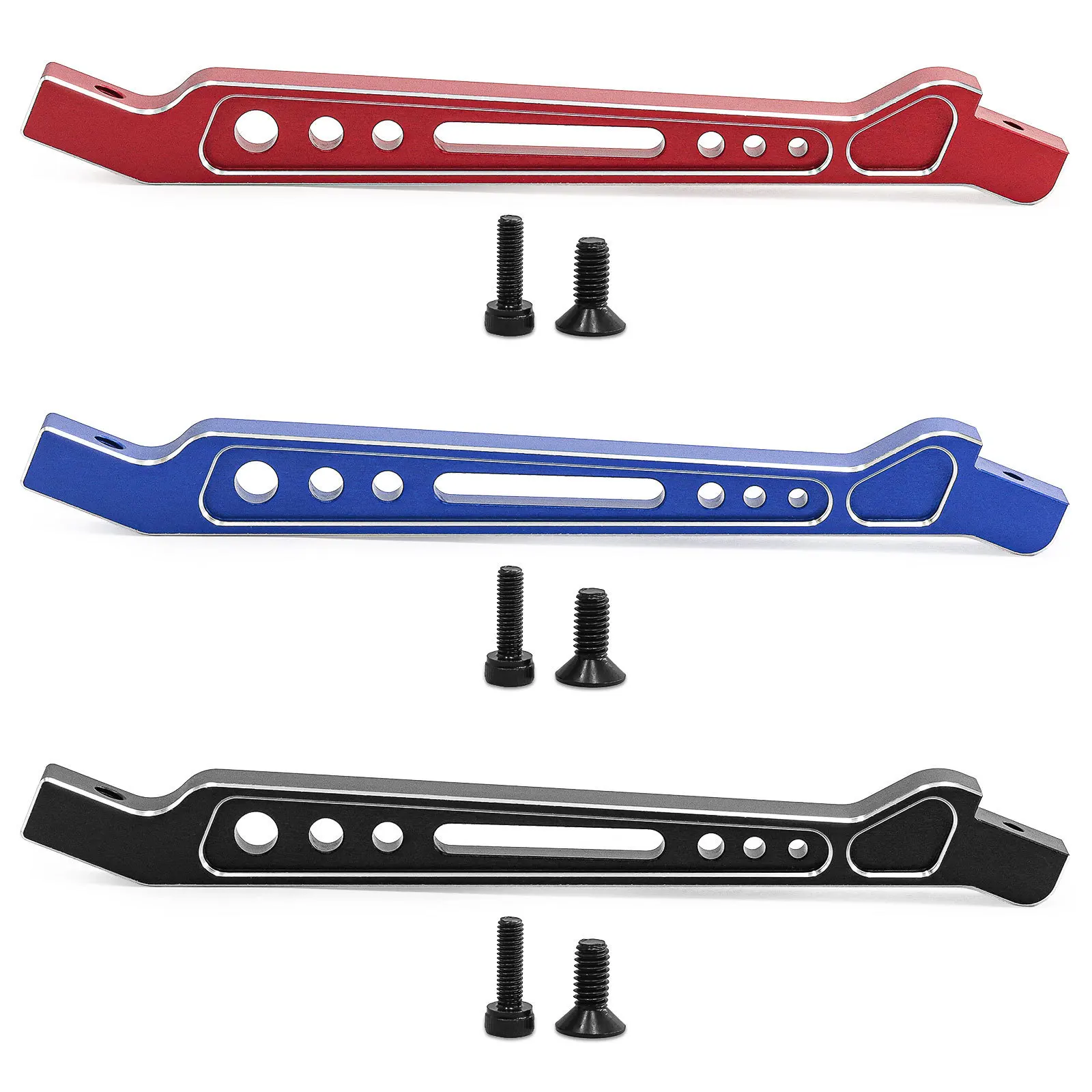 Red Aluminum Chassis Brace Set for ARRMA 1/8 6S Models 3 Red Aluminum Chassis Brace Set for ARRMA 1/8 6S Models - Image 3