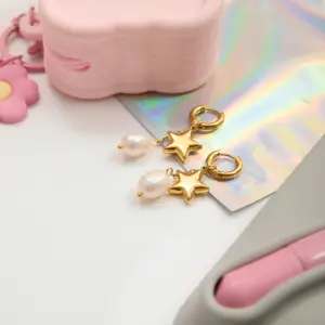 Stainless Steel Star Pearl Earrings 11 Sb903ead568cd408cacde6cd85b34a6d4v