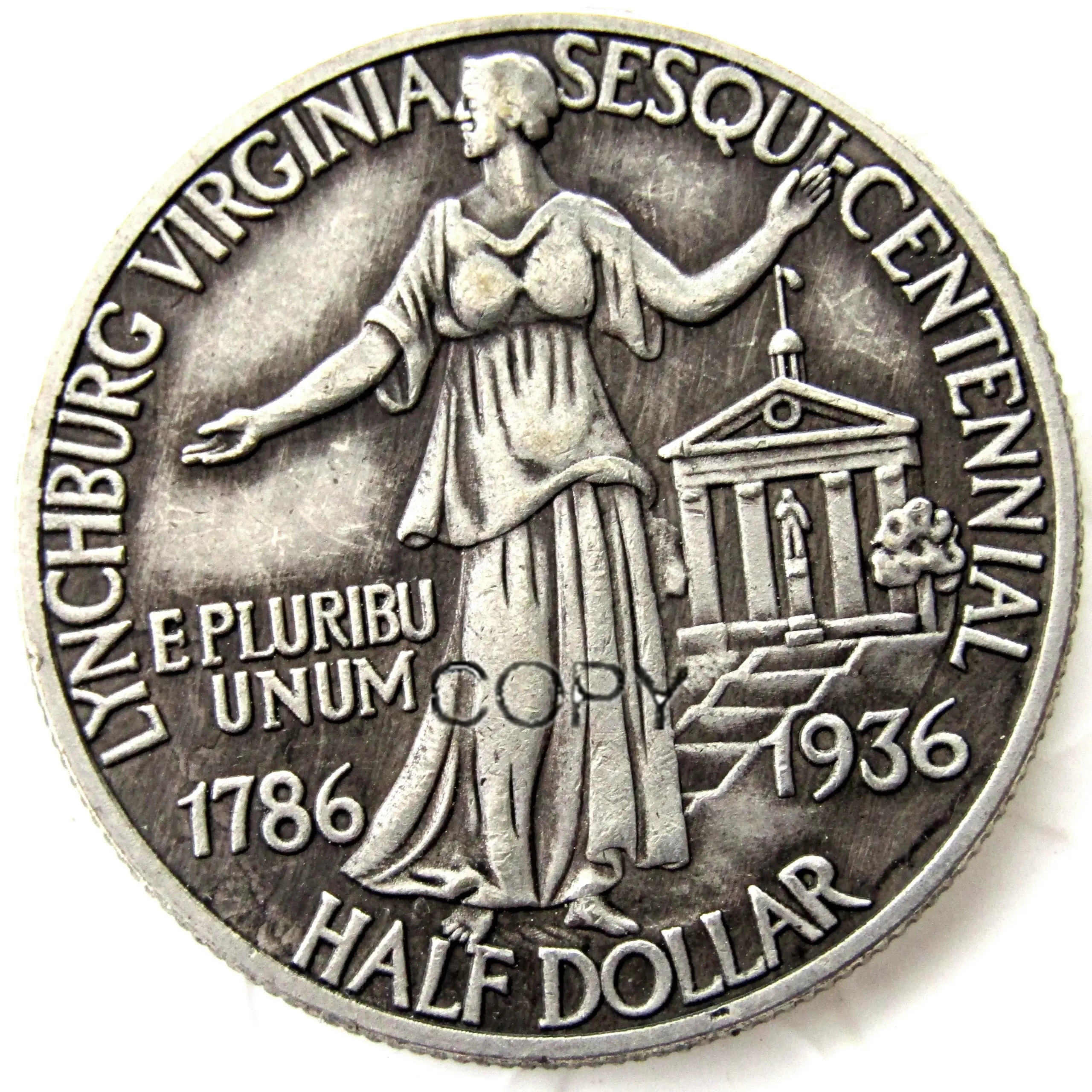 1936 Lynchburg Half Replica Coin 2 1936 Lynchburg Half Replica Coin - Image 2