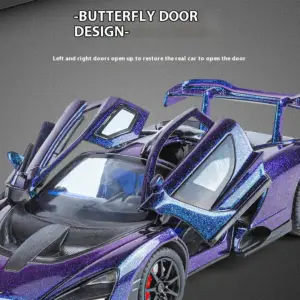 Purple McLaren Senna 1:24 Scale Diecast Model 12 Sb9061482e95e46638aa0a3ced181c383N