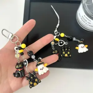 Halloween Ghost Keychain with Beads 14 Sb9079482bde24ac480f6dd0620330e65t