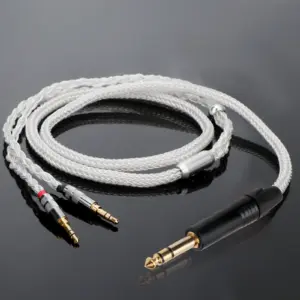 Premium Dual 16-Core Silver Headphone Cable 15 Sb91d4892e33a401d8b66523c83aeea82n