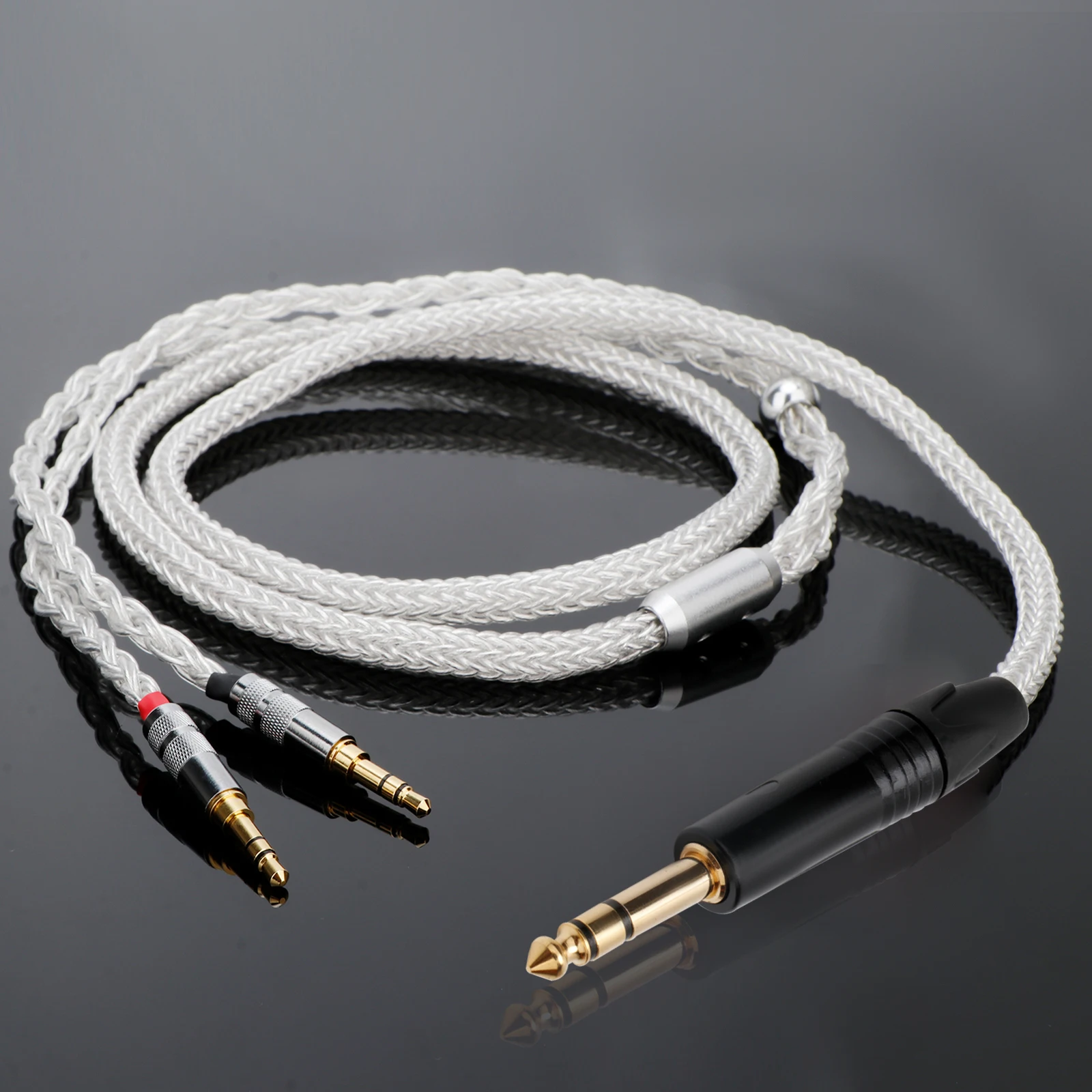 Premium Dual 16-Core Silver Headphone Cable 8 Premium Dual 16-Core Silver Headphone Cable - Image 8