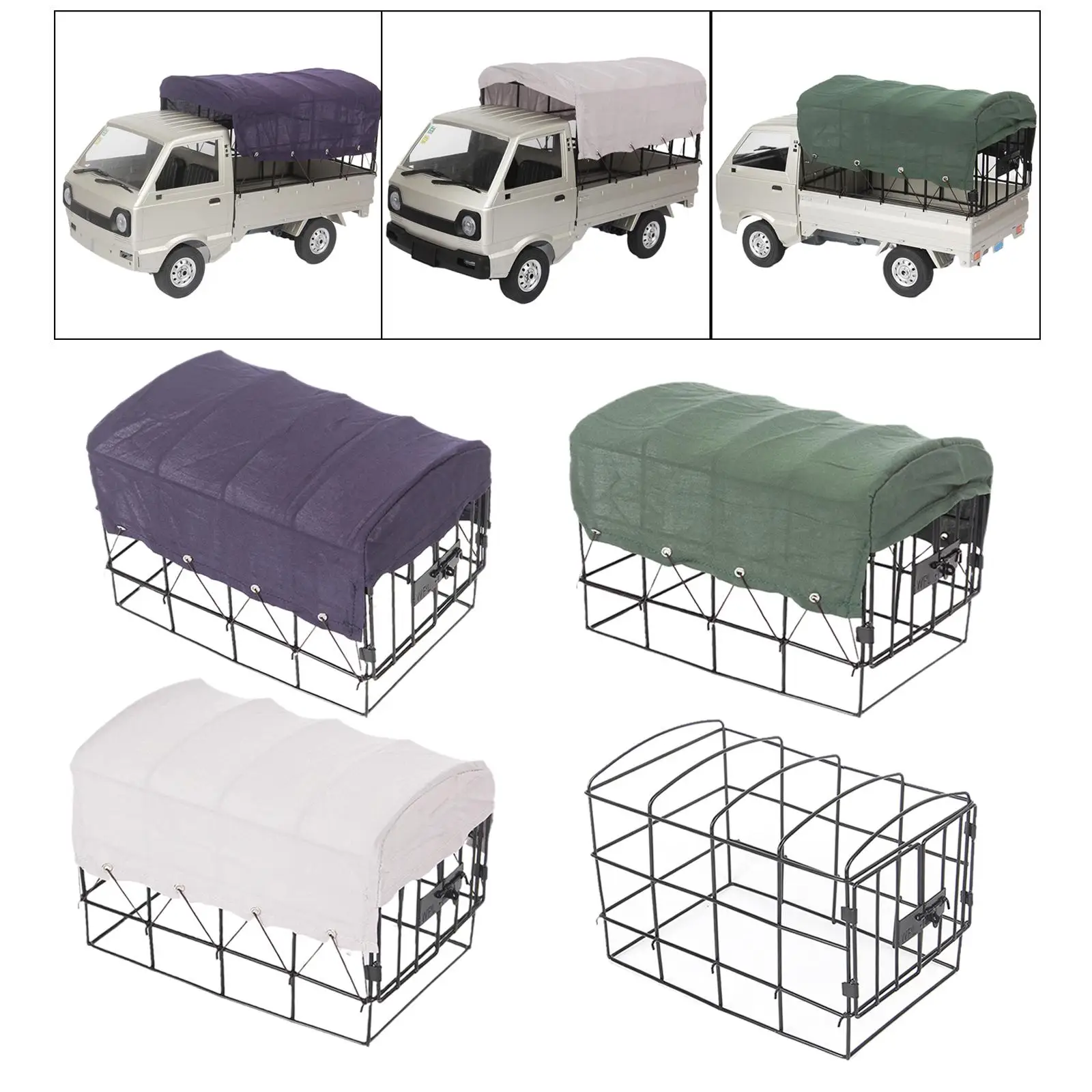 Heavy-Duty Metal Cage Frame for 1/10 WPL D12 4 Heavy-Duty Metal Cage Frame for 1/10 WPL D12 - Image 4