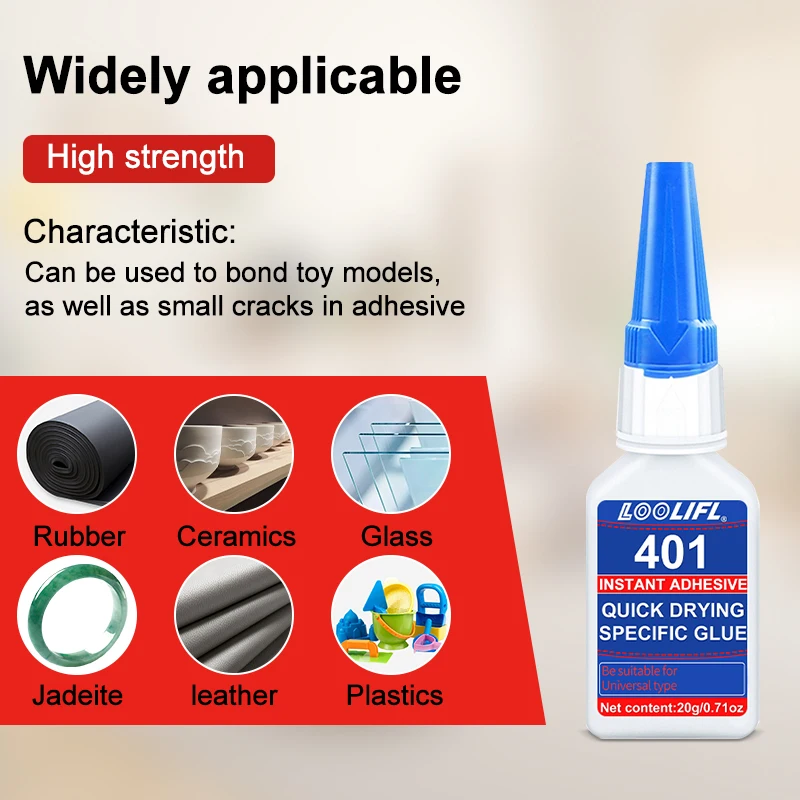 LOOLIFL 401 Instant Bonding Adhesive 20ml 3 LOOLIFL 401 Instant Bonding Adhesive 20ml - Image 3