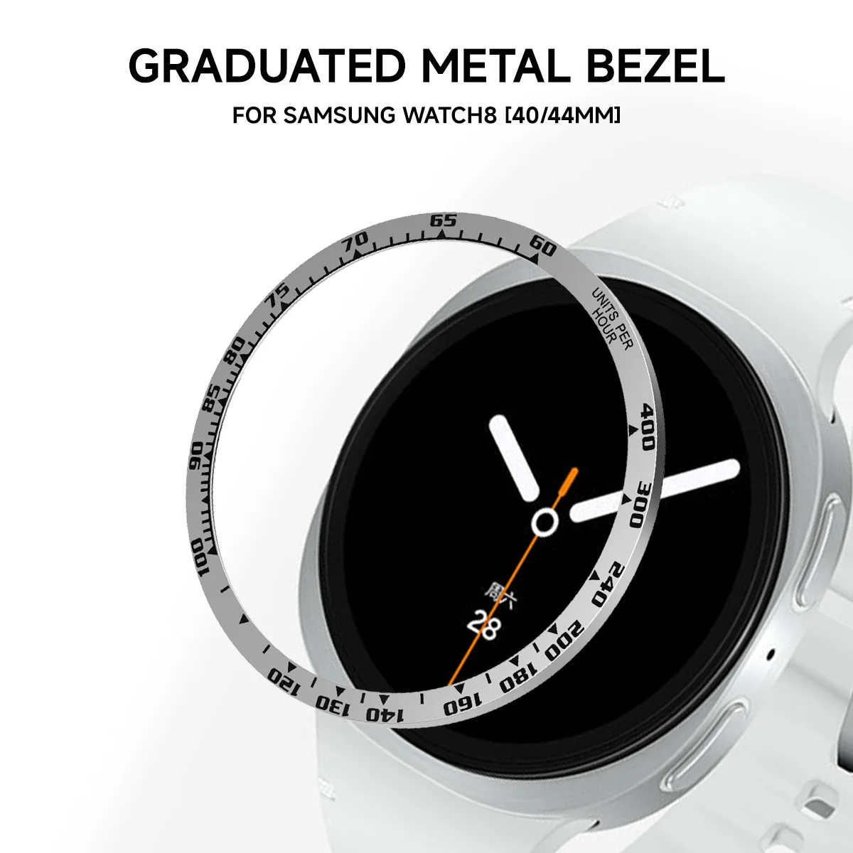 Stainless Steel Bezel for Samsung Watch 8 3 Stainless Steel Bezel for Samsung Watch 8 - Image 3